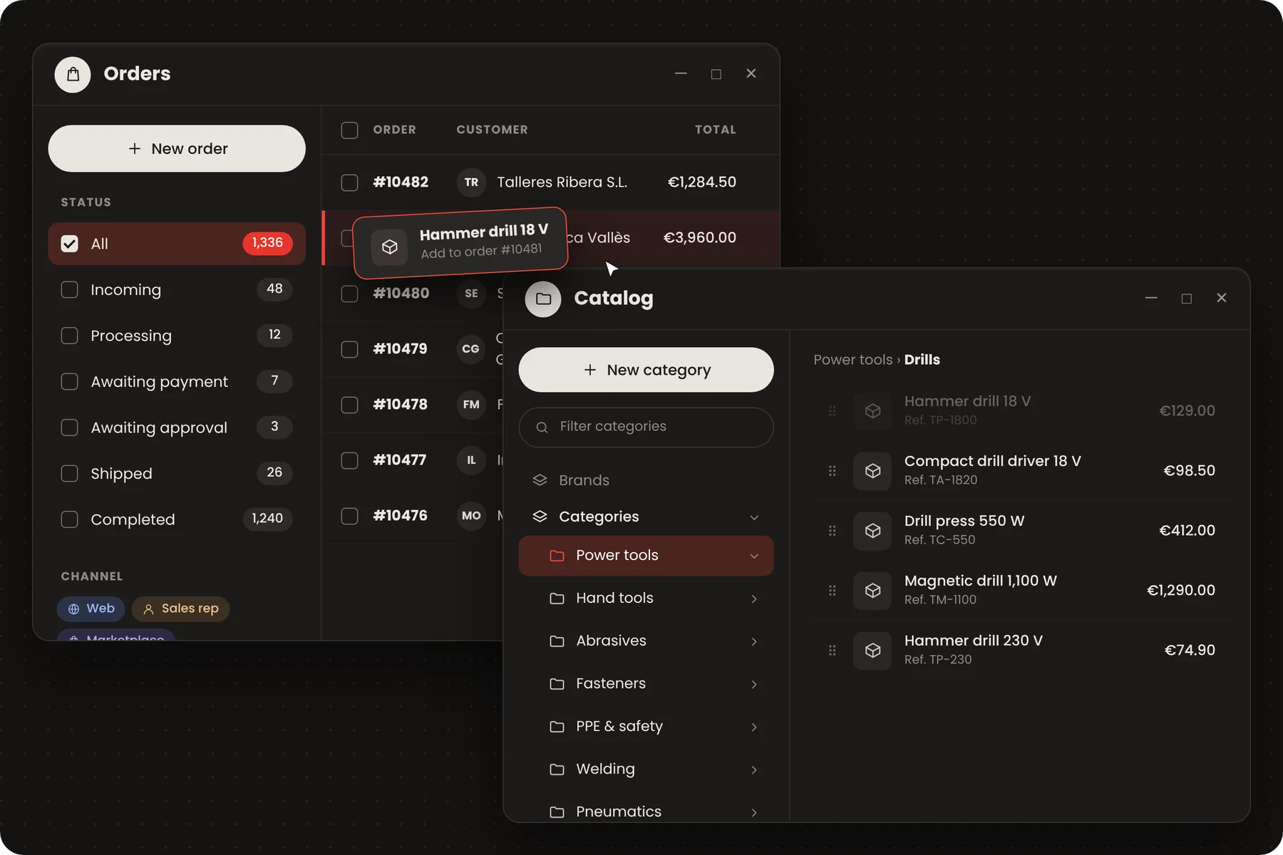 Biblioteca de widgets