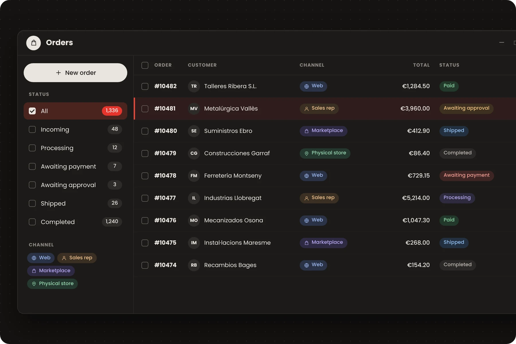 Biblioteca de widgets